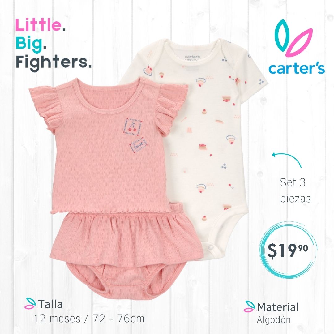 Set 3 piezas Carter's / 12 meses