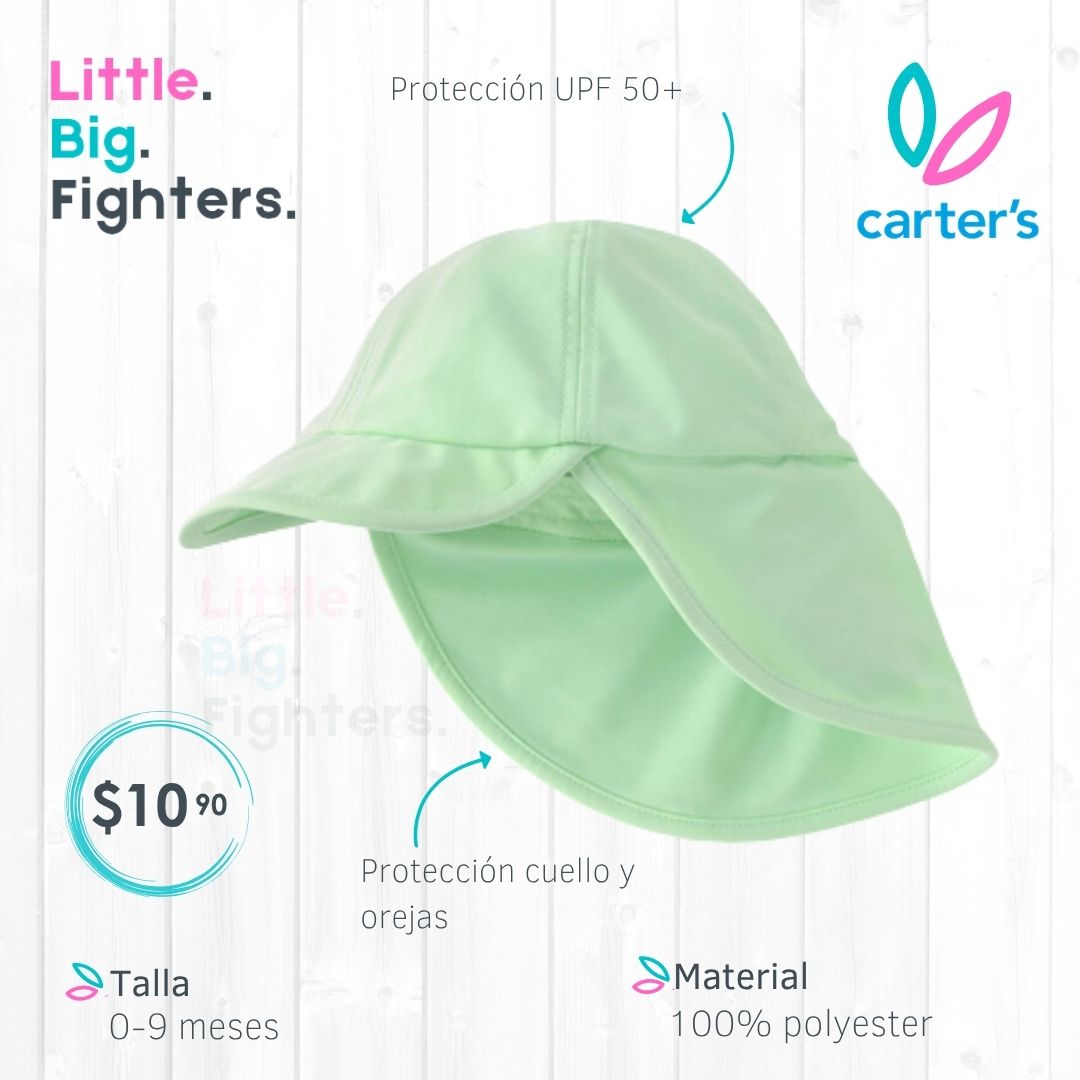 Gorro con protección UPF Carter´s / 0-9 meses
