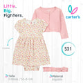 Vestido 3 piezas Carter's / 3 meses