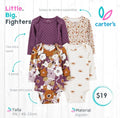 Set 4 bodies Carter´s  / Recién Nacida / Flores