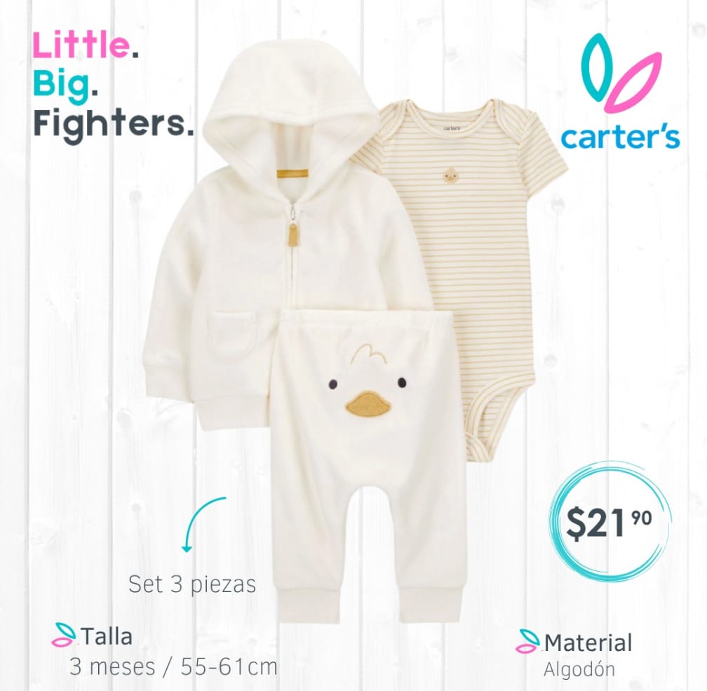 Set 3 piezas Carter's / 3 meses