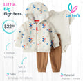 Set 3 piezas Carter´s / 6 meses / sherpa