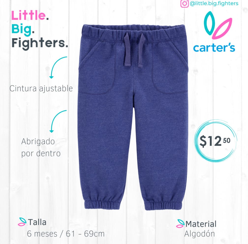 Pantalón térmico Carter´s / 6 meses / azul