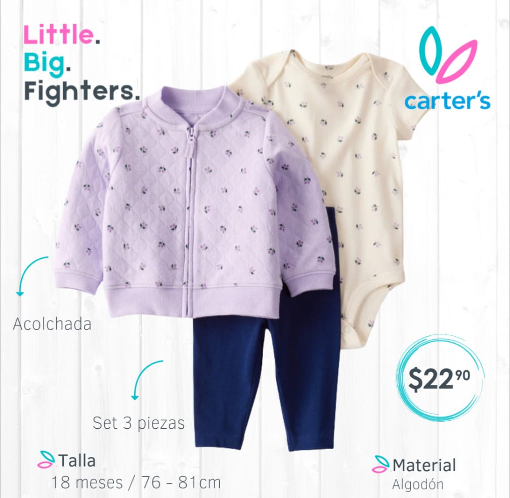 Set 3 piezas Carter´s / 18 meses
