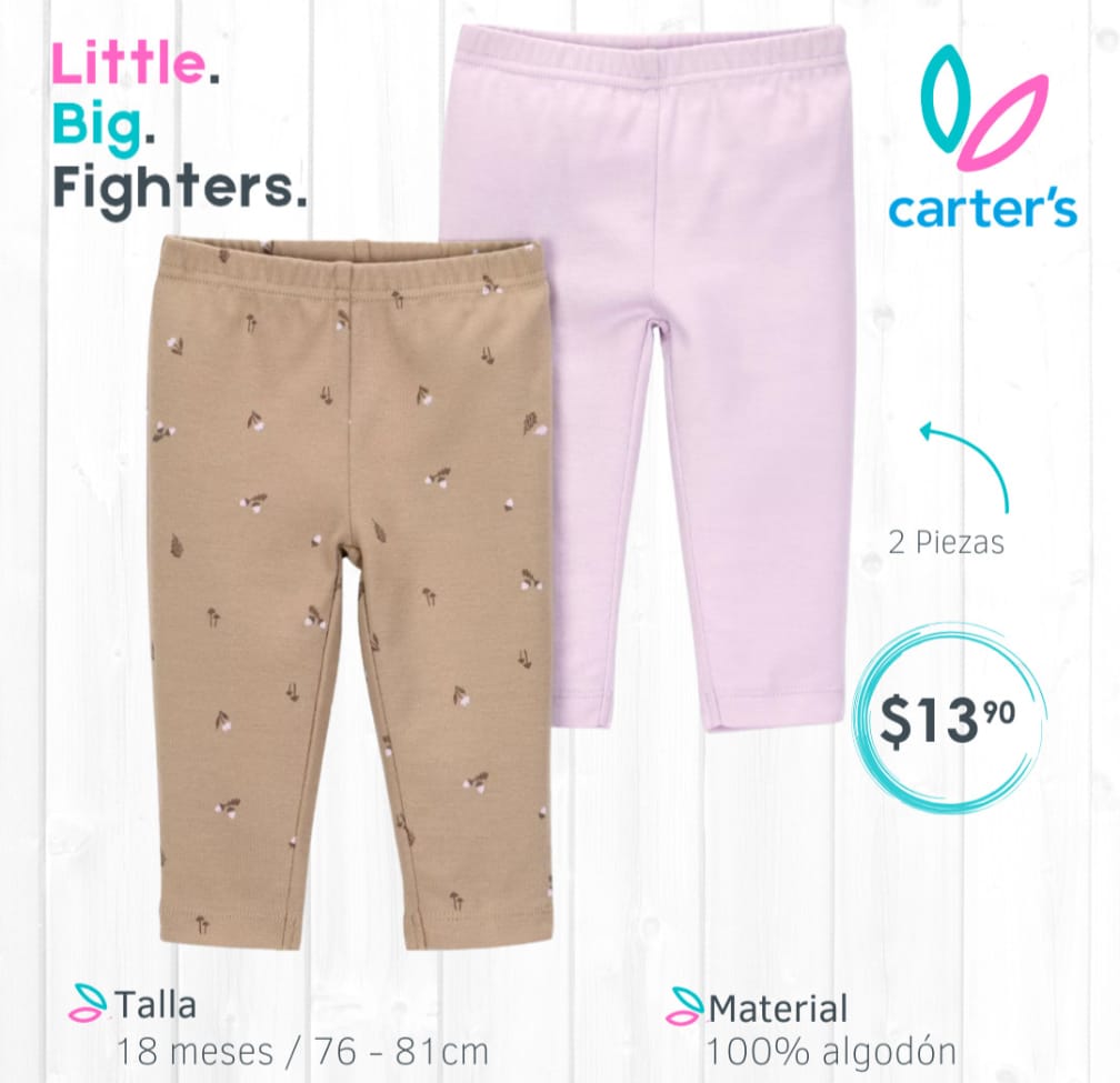 Set 2 pantalones Carter´s / 18 meses