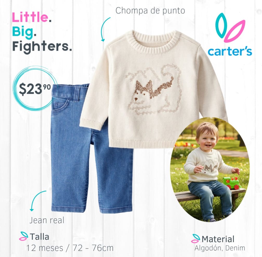 Set 2 piezas Carter´s / 12 meses