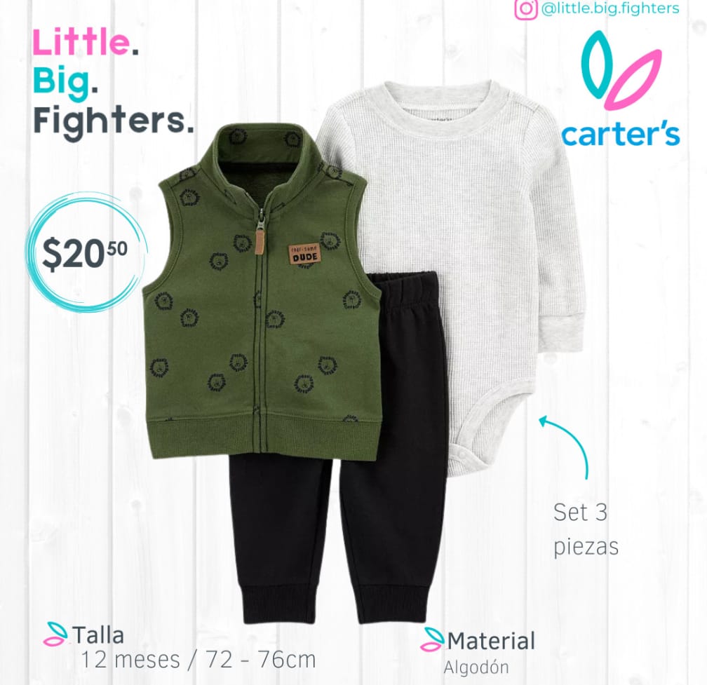 Set 3 piezas Carter´s / 12 meses