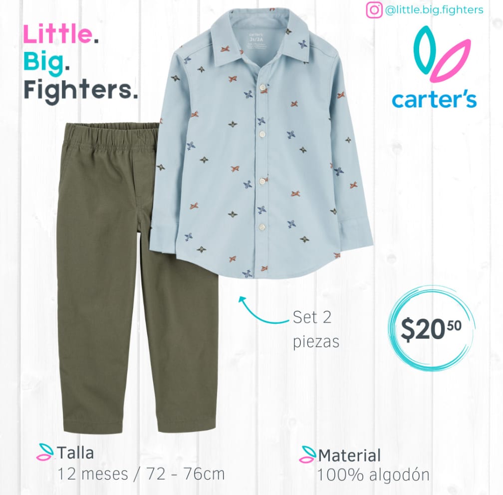 Set 2 piezas Carter´s / 12 meses