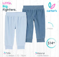 Set 2 pantalones térmicos Carter´s / 12 meses