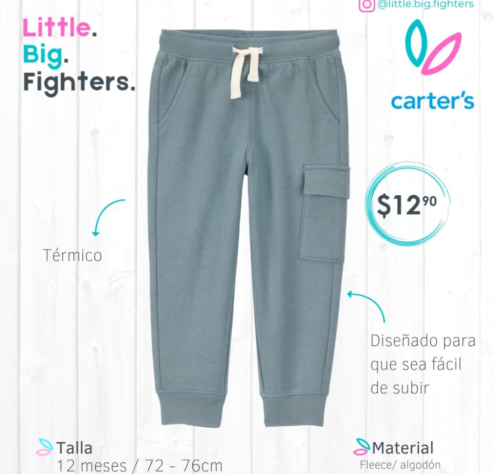 Pantalón Térmico Carter´s / 12 meses