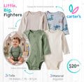 Set 4 bodies Carters / 18 meses