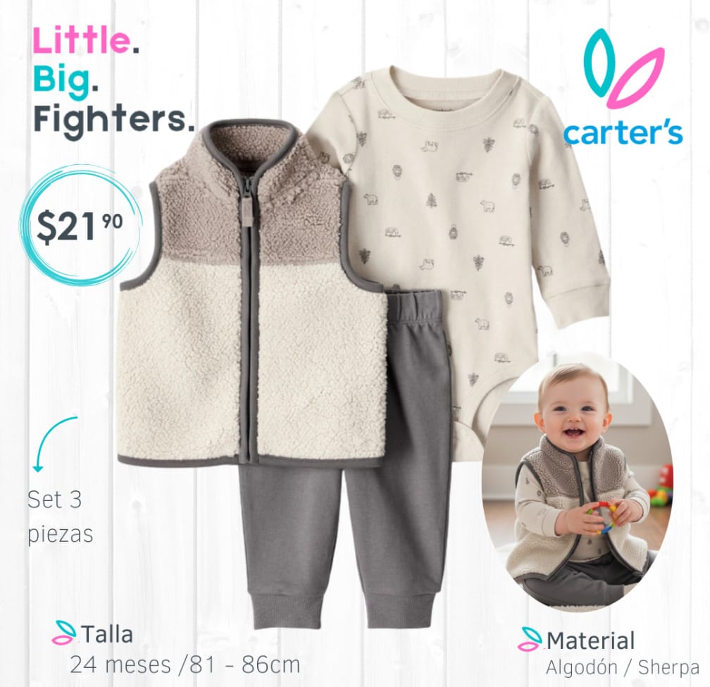 Set 3 piezas Carter's / 24 meses