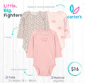 Set 3 bodies Carter's / 24 meses