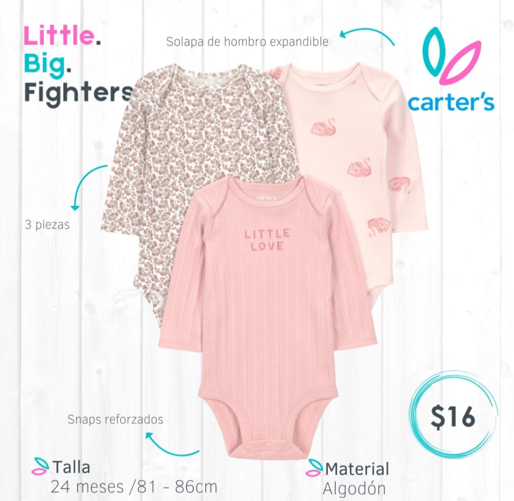 Set 3 bodies Carter's / 24 meses