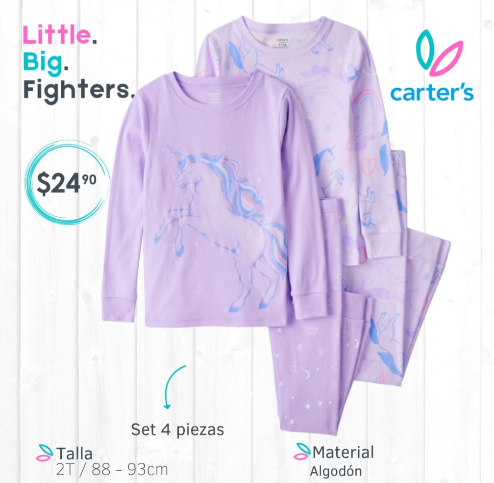 Set 2 pijamas Carter´s / 2T
