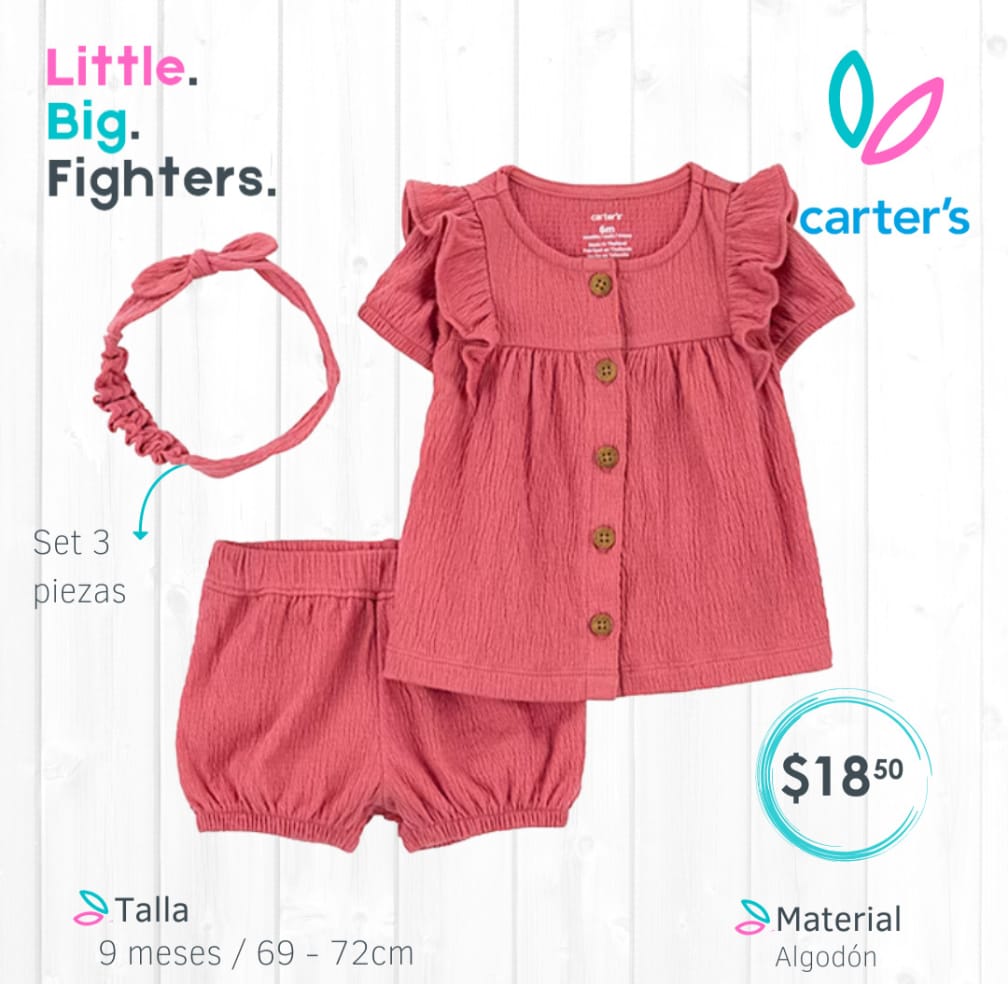 Set 3 piezas Carter's / 9 meses
