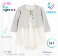 Vestido 2 piezas Carter's / 9 meses