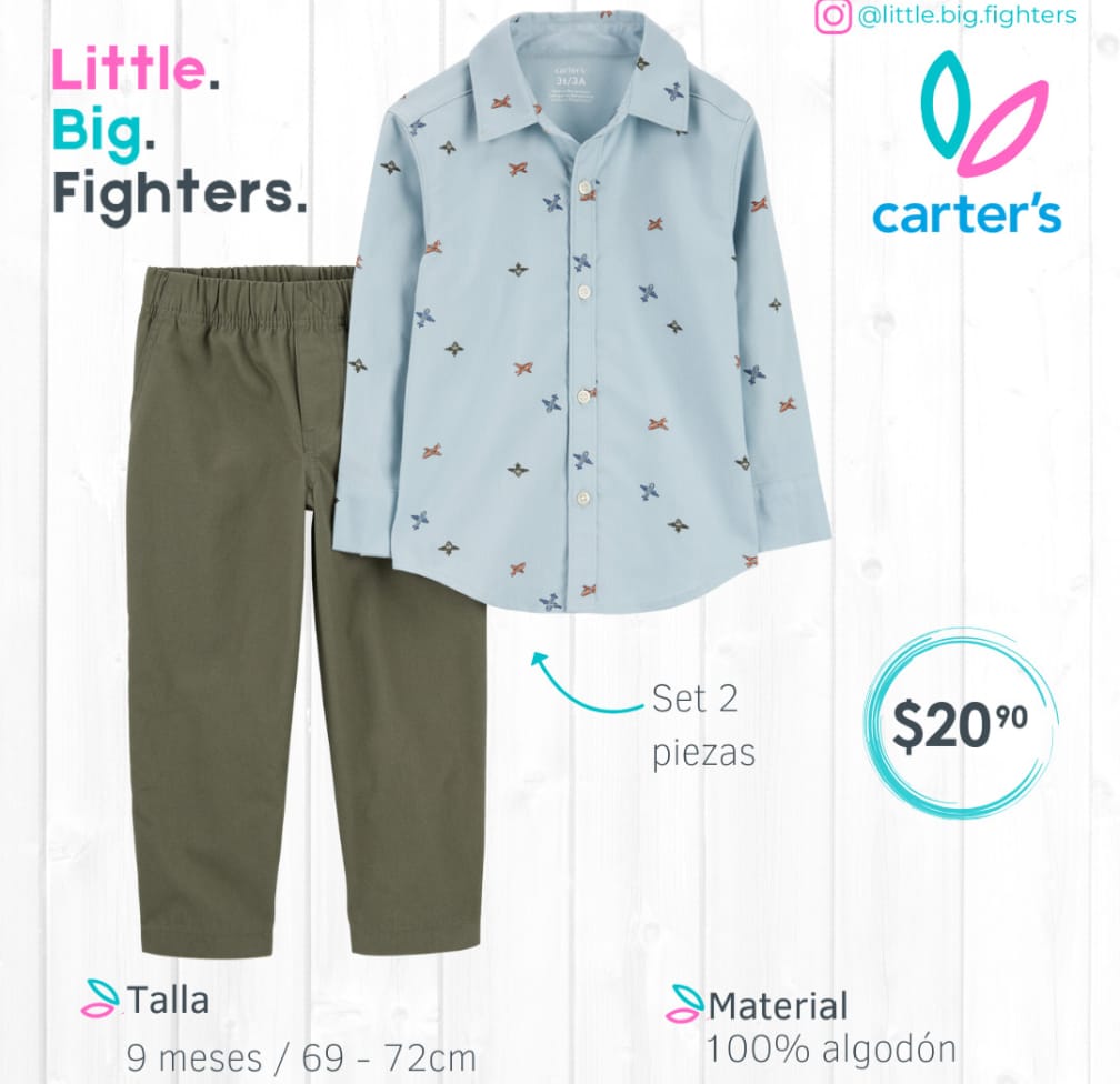 Set 2 piezas Carter's / 9 meses