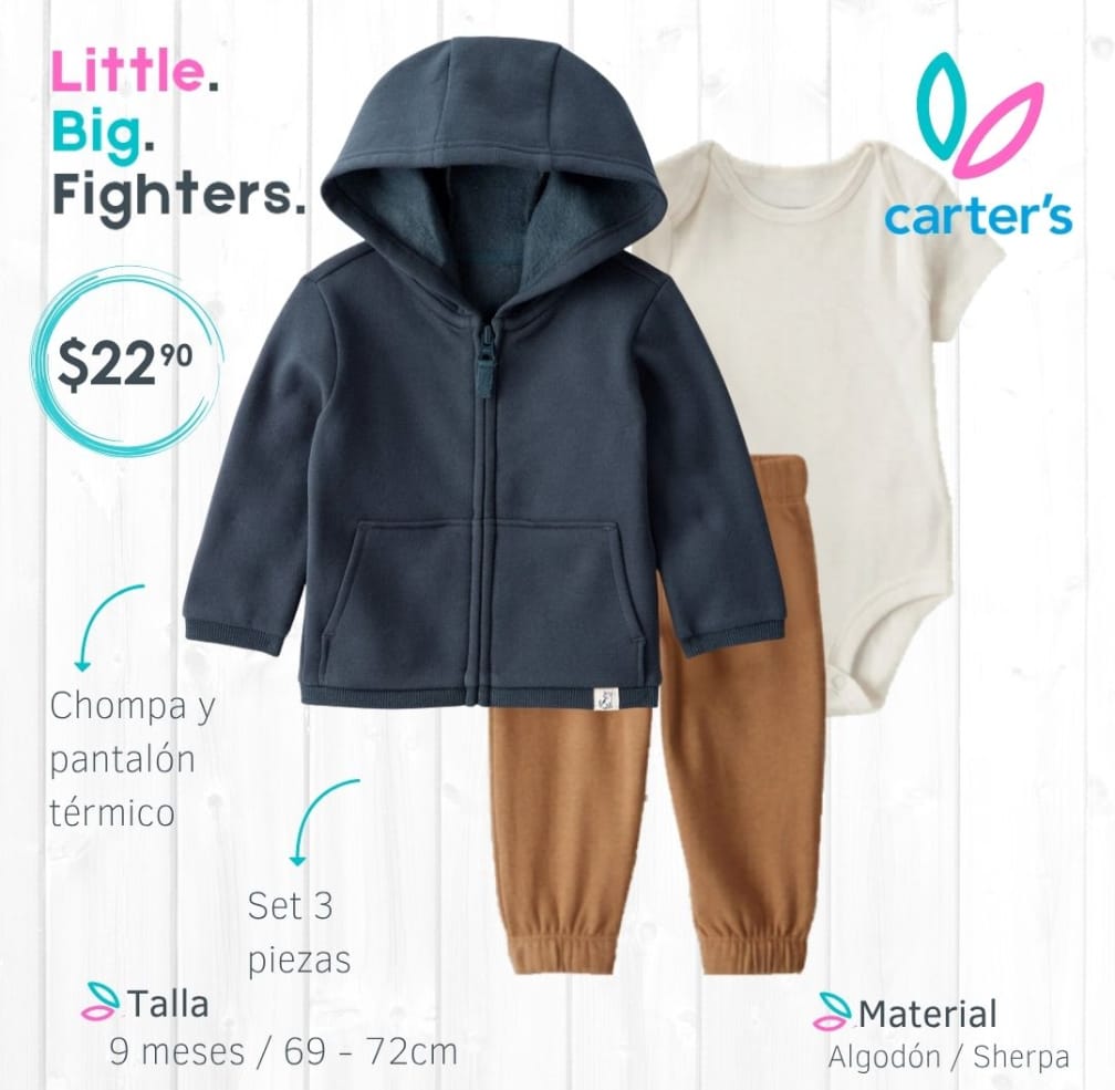Set 3 piezas Carter's / 9 meses