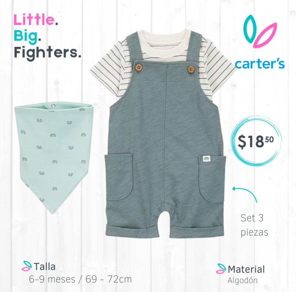 Set 3 piezas Carter's / 9 meses