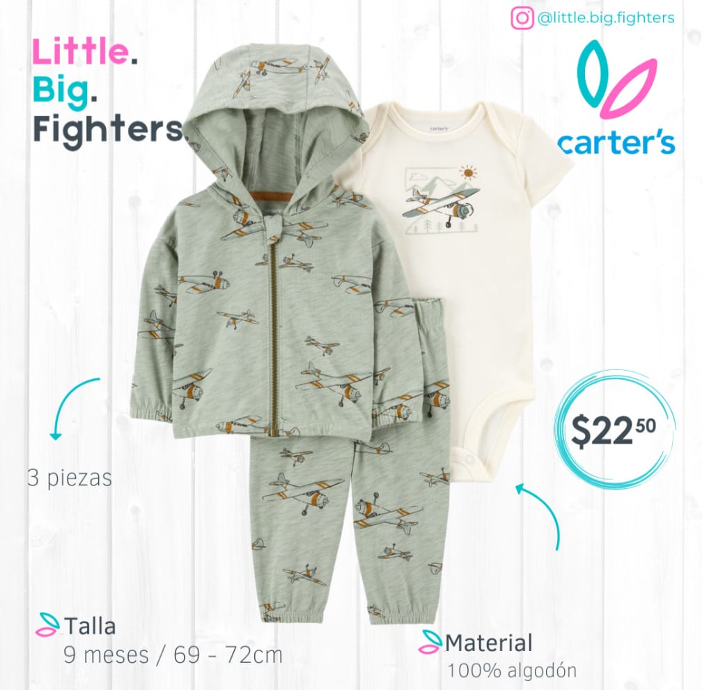Set 3 piezas Carter's / 9 meses