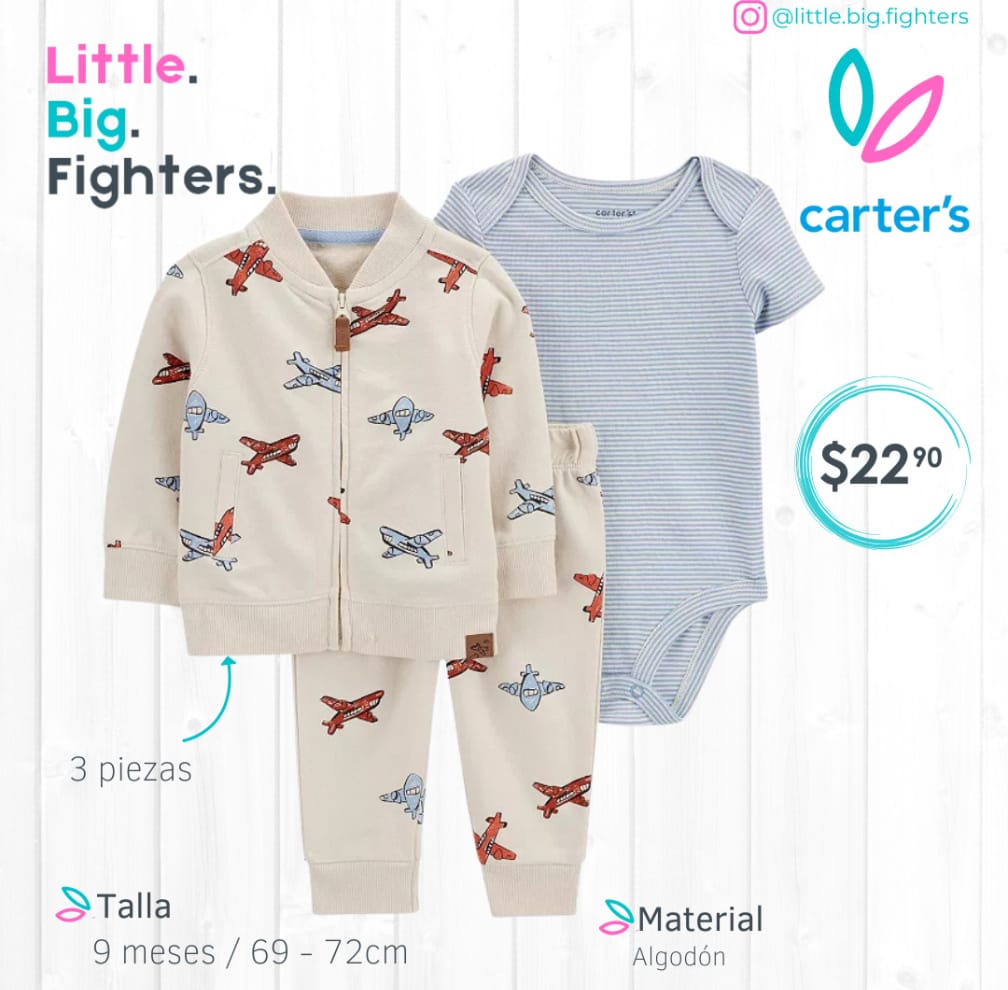 Set 3 piezas Carter's / 9 meses